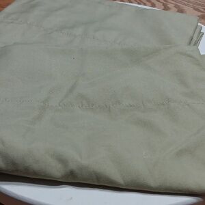 Two olive Green King Pillowcases